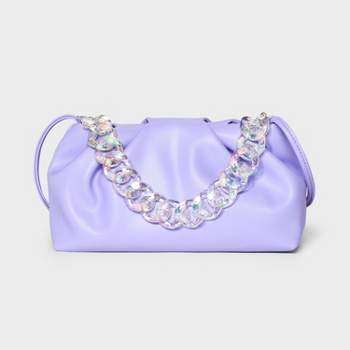 Girls' Acrylic Chain Crossbody Bag - art class™ Lavender
