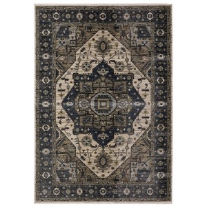 Oriental Weavers Eliana ELI05 Blue / Brown Indoor Area Rug - 2'3" x 7'6" - 1 of 4
