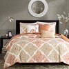 NicBex 6 Pcs Transitional Printed Comforter Set, Bedding Set Features Small Leaf Print Bedding Comforter Sets with Throw Pillows, Machine Washable - 3 of 4