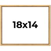 PosterPalooza | Classic Modern Gold Picture Frame - UV Acrylic, Backing Board, Hanging Hardware Included - 2 of 4