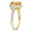 EVERLY JEWELRY | Rose Plated Sterling Silver 2 3/8 CT TGW Opal and White Topaz Halo Ring - 2 of 4