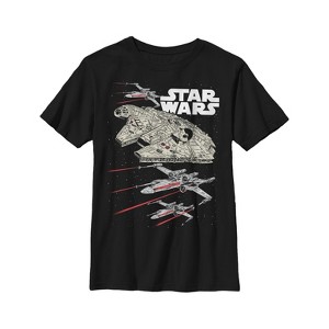 Boy's Star Wars Starship Battle T-Shirt - 1 of 4