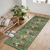 homfan Colorful Color Floral Door Mat Indoor Entrance Non-Slip Soft Oriental Vintage Carpet Kitchen Entryway Bedroom Corridors Indoor - 2 of 4