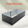 ORRD 8x4x2ft Galvanized Metal Raised Garden Bed – 481 Gal Large Outdoor Planter Box - 3 of 4