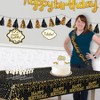 Beistle Metallic Happy Birthday table cover, 54" x 108", (2/Pkg) Multicolored - 2 of 4