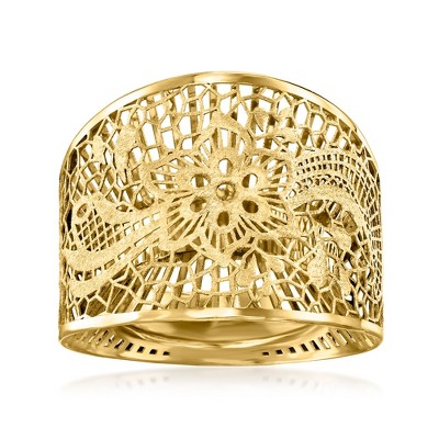 Ross-Simons Italian 14kt Yellow Gold Filigree Ring