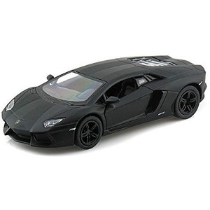 Lamborghini Matt Black Aventador LP 700-4 1:38 5" Pull Back Diecast Car - 1 of 4