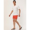 Lars Amadeus Men's Summer Beach Solid Color Mesh Lining Drawstring Waist Swim Shorts - 4 of 4
