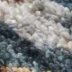 teal, tan, rust, pale blue, navy