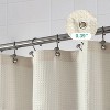 LunaLulinlk Waffle Weave Fabric Shower Curtain ,Beige - 4 of 4