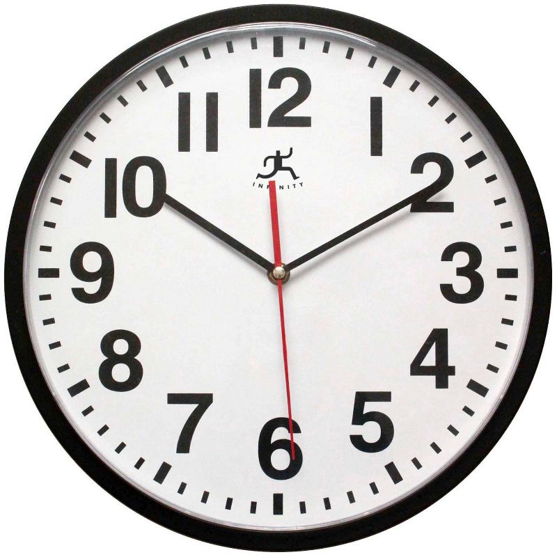 13&#34; Pure Wall Clock Black - Infinity Instruments, 1 of 8