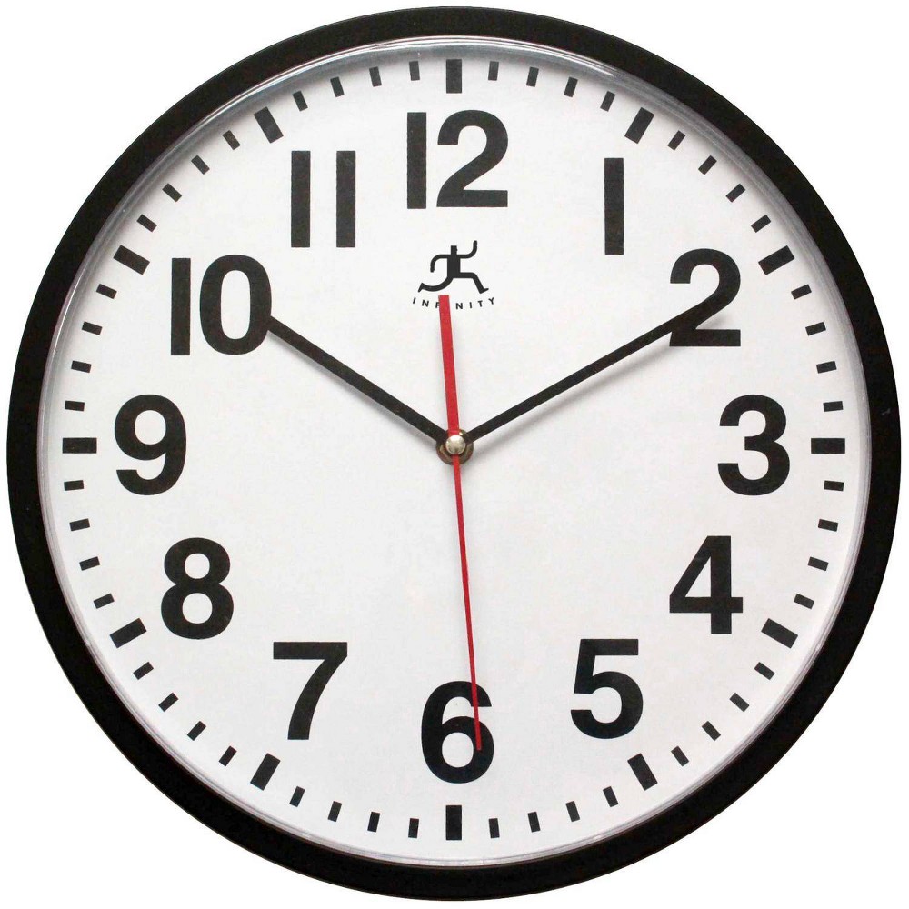 Photos - Wall Clock Infinity Instruments 13" Pure  Black : Silent Movement, Shatter