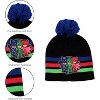 PJ Masks Winter Hat, Scarf & Mittens Set, Kids Ages 2T-7 (Black/Blue) - 3 of 4