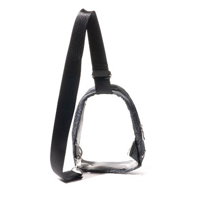 Baggallini Women's Clear Stadium Mini Crossbody Festival Event Sling Bag - Midnight Blossom Print — фото 2