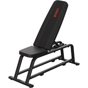 SQUATZ Apollo Board Gym, Flat Weight Bench - Black