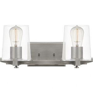 Quoizel Lighting Perry 2 - Light Vanity in  Antique Nickel - 1 of 4
