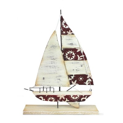 Beachcombers 5 X 7 Wood Anchor/wheel Frame Beach Coastal