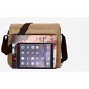 Generic Large Vintage Canvas Messenger Cross body bag Shoulder bag (Black, large) - 3 of 4