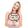 Big Dot of Happiness Funny Thank You Teachers - Teacher Appreciation Photo Booth Props Kit - 10 Piece - 2 of 4