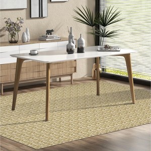 Washable Area Rug Baby Room Contemporary Boho Non-Slip Low Pile Stain-Resistant No-Shedding Easy-Clean Modern Dorm Home Office - 1 of 4