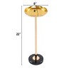 FONTOI Adjustable End Table, Side Table with Marble Pedestal for Display and Storage, Gold&Black, 8"*22"*8" - 3 of 4