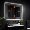 Dovelina LED Wall Mounted Backlit Mirror with Anti-Fog Modern Rectrangle Bathroom Vanity Mirror - 4 of 4