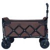 KTMBDW 29.5'' Collapsible Wagons Carts, Heavy Duty Folding Beach Wagon Cart with Wheels, Portable Utility Outdoor Wagon for Camping - 3 of 4