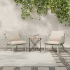 GDFStudio Larla Outdoor Club Chairs with Water-Repellent Cushions (Set of 2) - 2 of 4