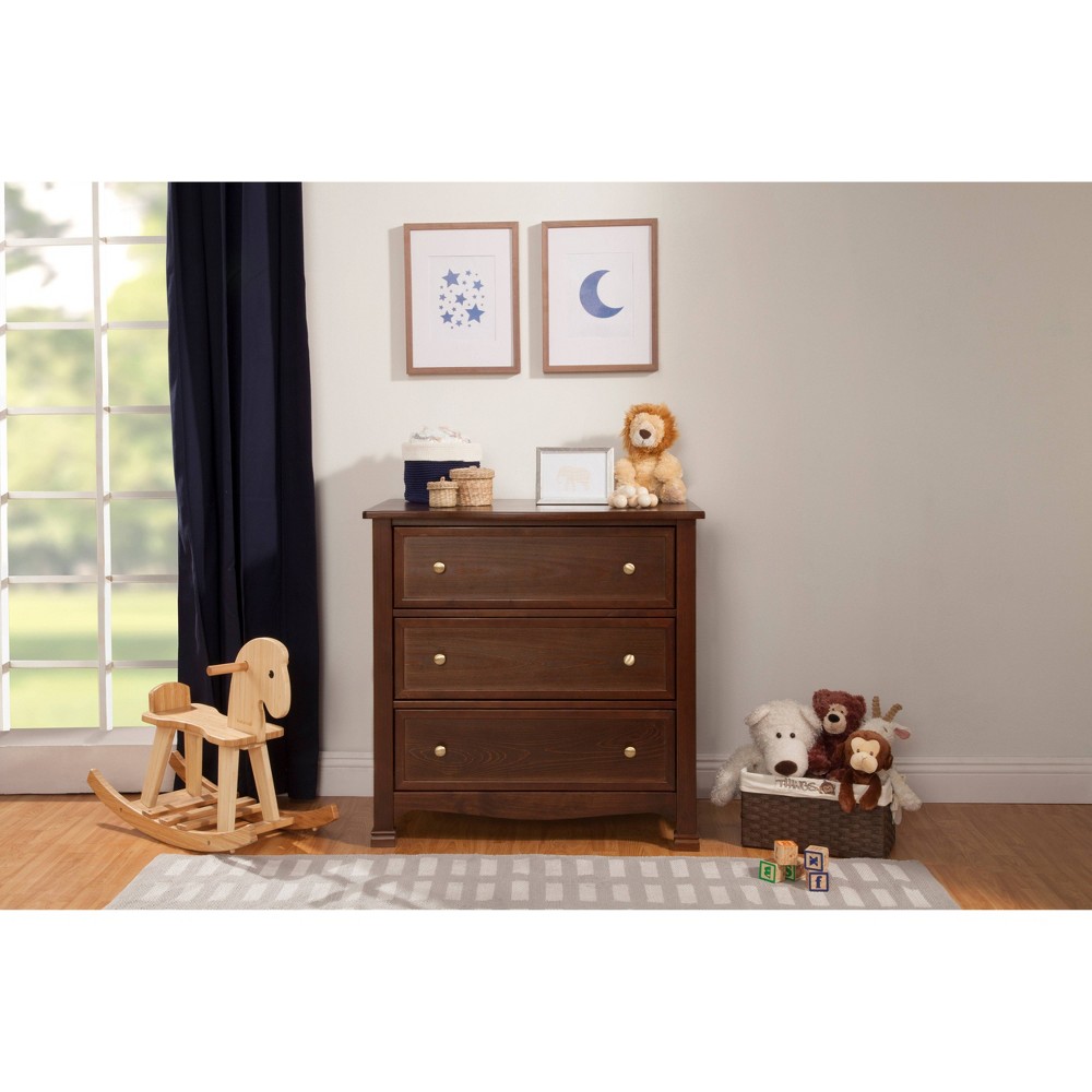Photos - Dresser / Chests of Drawers DaVinci Kalani 3-Drawer Dresser - Espresso 