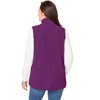 Woman Within Plus Size Zip-Front Microfleece Vest - 3 of 4