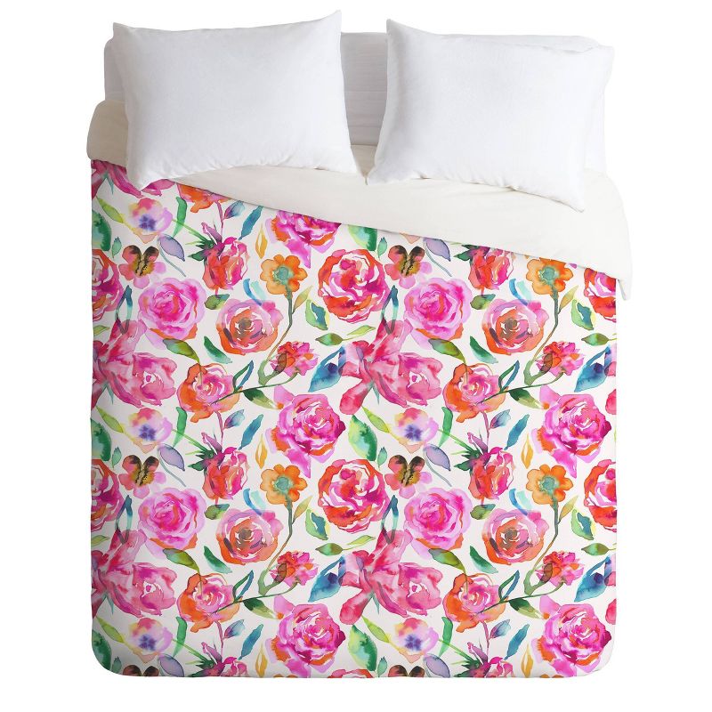 Ninola Design Summer Roses Comforter Set, 1 of 7