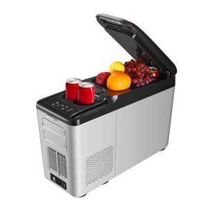 Car Refrigerator 16 Quart, APP & Touch Control Portable Fridge, 3 Levels (H/M/L) Protection, 12V Car Armrest Refrigerator with LCD Digital Display - 1 of 4