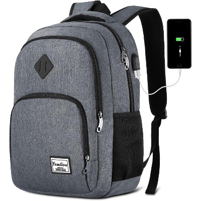 Paaaawaters Backpack for Men and Women,School Backpack for Teenager,15.6 inch Laptop Bookbag with USB Charging port