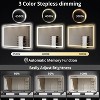 Anti-Fog LED Bathroom Mirror, Dimmable Vanity Mirror with Front & Back Lighting, Memory Function, Stepless Dimming, Modern Bathroom Wall Mirror - 4 of 4