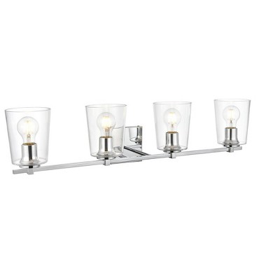 Elegant Lighting Kacey 4 light Chrome and Clear Bath Sconce