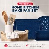 BAKKEN Kitchen Baking Pan Set - Nonstick Coating, Carbon Steel Bakeware Sets with Blue Silicone Handles, Oven Safe Tray (Up To 450° F), Set of 8 - 4 of 4