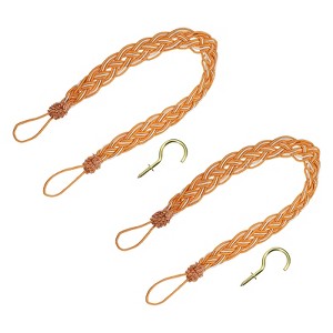 Unique Bargains Hand Woven Decorative Braided Curtain Tiebacks - 1 of 4
