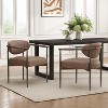 Christopher Knight Home Moriel Modern Upholstered Dining Chairs with Curved Backrest (Set of 2) - 2 of 4