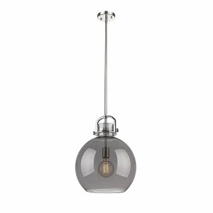 Newton Sphere - 1 Light Stem Hung Pendant In Industrial Style-19.63 Inches Tall and 14 Inches Wide - 1 of 1