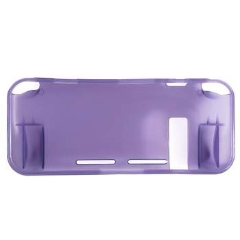 Unique Bargains Nintendo Switch Transparent TPU Plastic Console Case Protector Cover Accessories Purple
