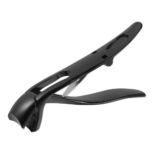 Unique Bargains Stainless Steel Nail Clippers Portable Nail Clipper for Nail Care Black 1Pc - 1 of 4