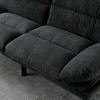 70" Velvet Modern 2-Seater Sofa with Thick Cushions & Metal Legs - 3 of 4