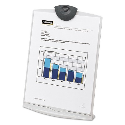 Fellowes Copy Stand Plastic 75 Sheet Capacity Platinum/Charcoal 20000