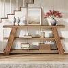 Tribesigns 70.9" Long Console Table with Storage, 3-Tier Wood Sofa Table Behind Couch, Farmhouse Foyer Table for Entryway, Living Room, Hallway - 4 of 4