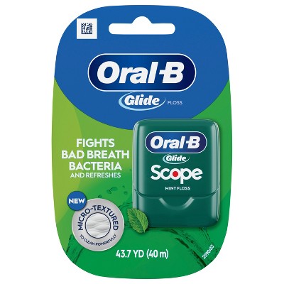 Oral-B Glide w Scope Flavor, Mint Dental Floss, 40 meters