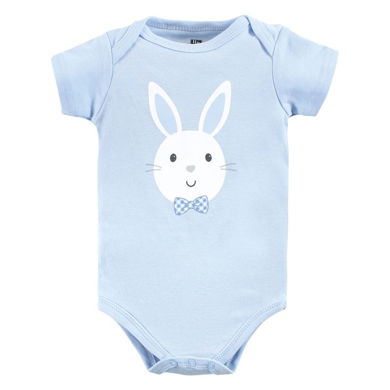 Hudson Baby Infant Boy Cotton Bodysuits, Hoppy Easter, 6 of 7