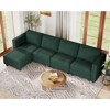 Belffin Modular Sectional Couch with Storage Ottoman L Shape Corduroy Sectional Sofa with Chaise Convertible Modern Sectional Sofa Couch - 4 of 4