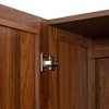 ORRD 2-Door Pantry Cabinet w/3 Adjustable Shelves - Freestanding Storage Cupboard for Kitchen, Dining Room & Living Room - 4 of 4
