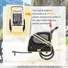 SEVOBAL Pet Strollers 2 In 1 Pet Bike Trailer Road Visibility Bicycle Stroller Stroller Safety Flag Reflectors Steel, White, 55.00"*28.75"*42.50" - 3 of 4