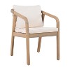 Christopher Knight Home Monture Outdoor Acacia Wood Dining Chair with Cushion and Rope Backrest - 4 of 4